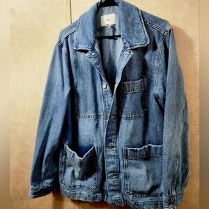 H&M Blue Lightweight Shirt Jacket Classic Design